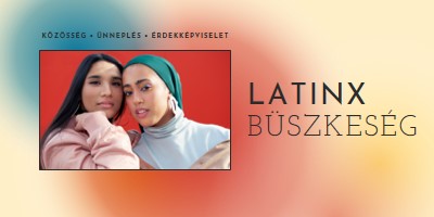 A latinx közösség megünneplése red modern-bold