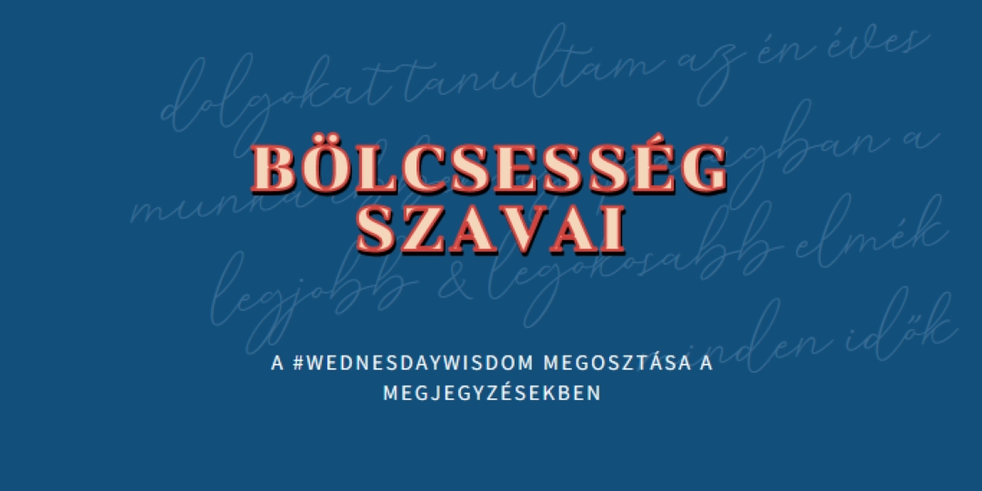 Word bölcsek blue modern-simple