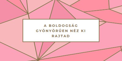 Boldog visszatérések pink modern-simple