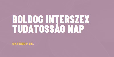 Boldog Interszex Tudatosság Napja purple modern-bold