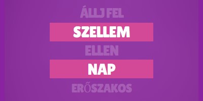 Állj fel a megfélemlítés ellen purple modern-bold