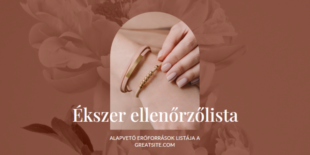 Ékszer ellenőrzőlista pink organic-boho