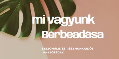 Idénymunkásokat veszünk fel pink modern-simple