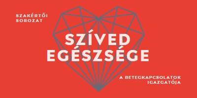 Szíved egészsége red modern-bold