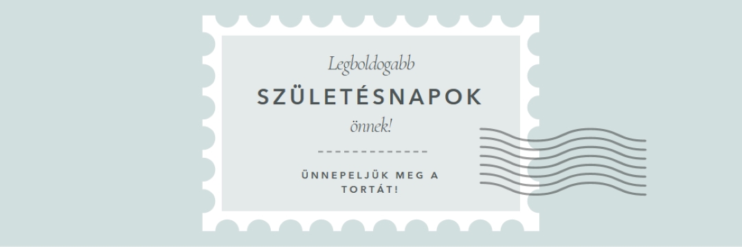 Csodálatos születésnap blue modern-simple