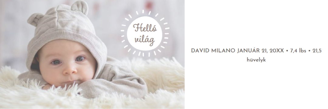 Helló világ gray modern-simple