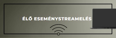 Élő eseménystreamelés gray modern-bold