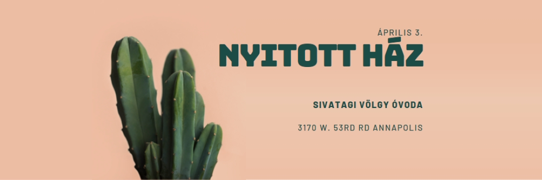 Április 3-i nyílt ház pink modern-simple