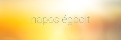 Napos égbolt yellow modern-simple