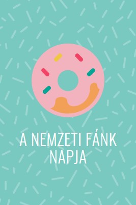 Yum, ez a nemzeti fánk napja blue modern-simple