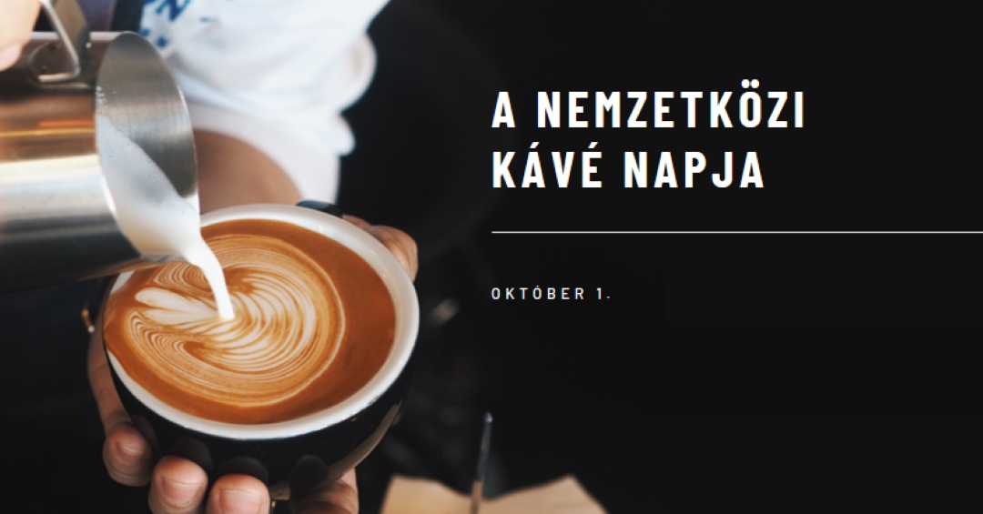A kávé nemzetközi napja brown modern-simple