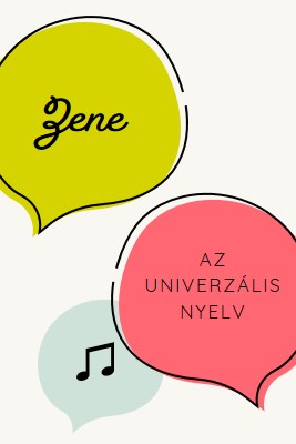 Zenei nyelv white whimsical-line