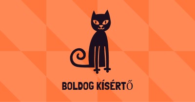 Boldog kísértés orange whimsical-color-block