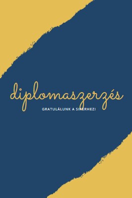 Diploma izgalmak yellow modern-simple