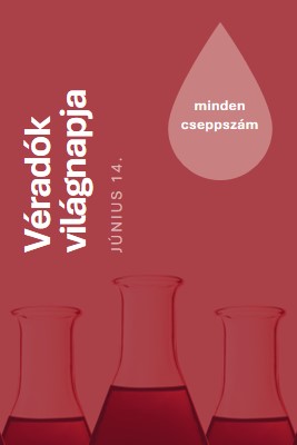 Véradók világnapja red modern-bold