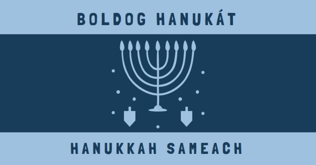 Hanuka áldásai blue modern-simple