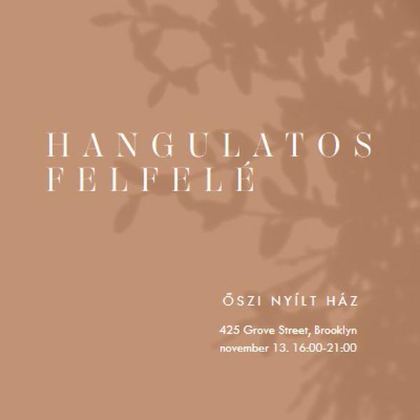 Hangulatos felfelé brown modern-simple