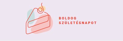 Egy szelet boldog születésnapot purple whimsical-line