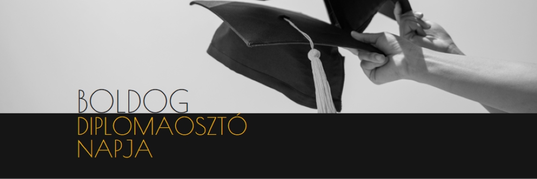 Boldog diplomaosztó napot black modern-simple