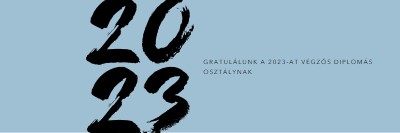 Gratulálunk a végzősöknek blue modern-bold