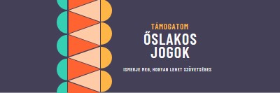 Őslakos jogosultságok támogatása blue modern-color-block