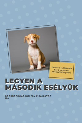 Második esélyű pup blue modern-bold