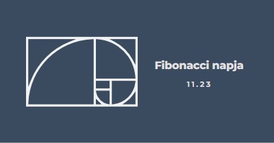 Fibonacci napja blue modern-simple