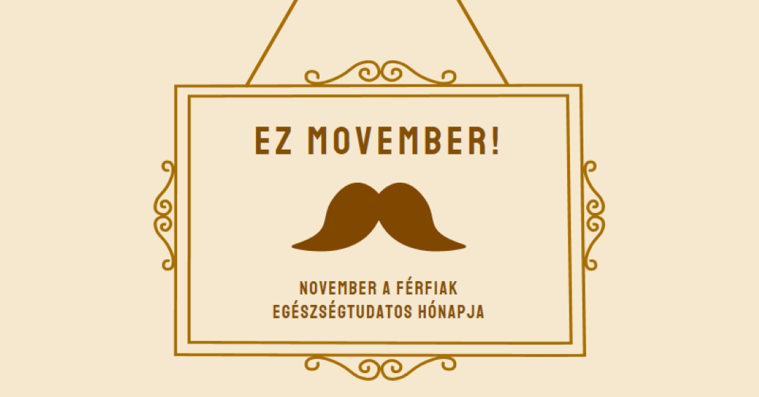 Bajuszok novemberre brown vintage-retro