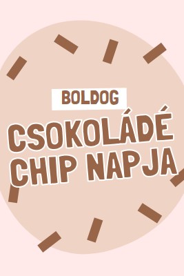 Boldog csokoládé napot brown organic-simple