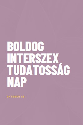 Boldog Interszex Tudatosság Napja purple modern-bold