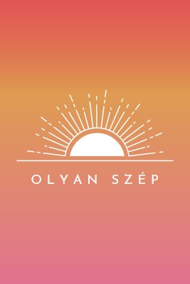 Olyan szép, mint egy naplemente red organic-boho