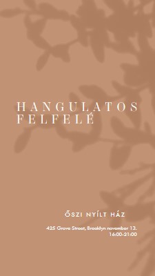 Hangulatos felfelé brown modern-simple