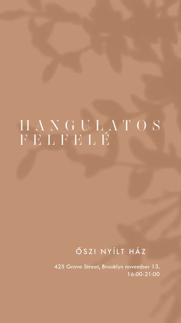 Hangulatos felfelé brown modern-simple