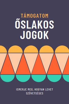 Őslakos jogosultságok támogatása blue modern-color-block