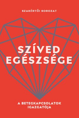 Szíved egészsége red modern-bold