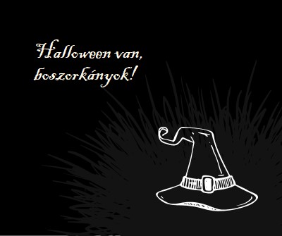 Halloween van black whimsical-line