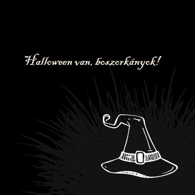 Halloween van black whimsical-line