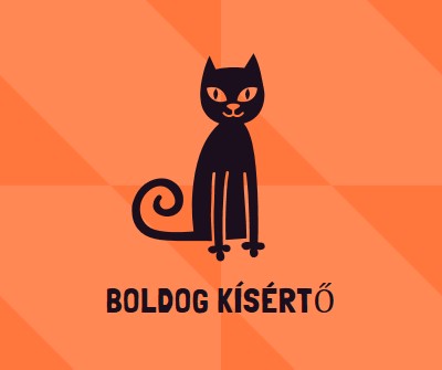 Boldog kísértés orange whimsical-color-block