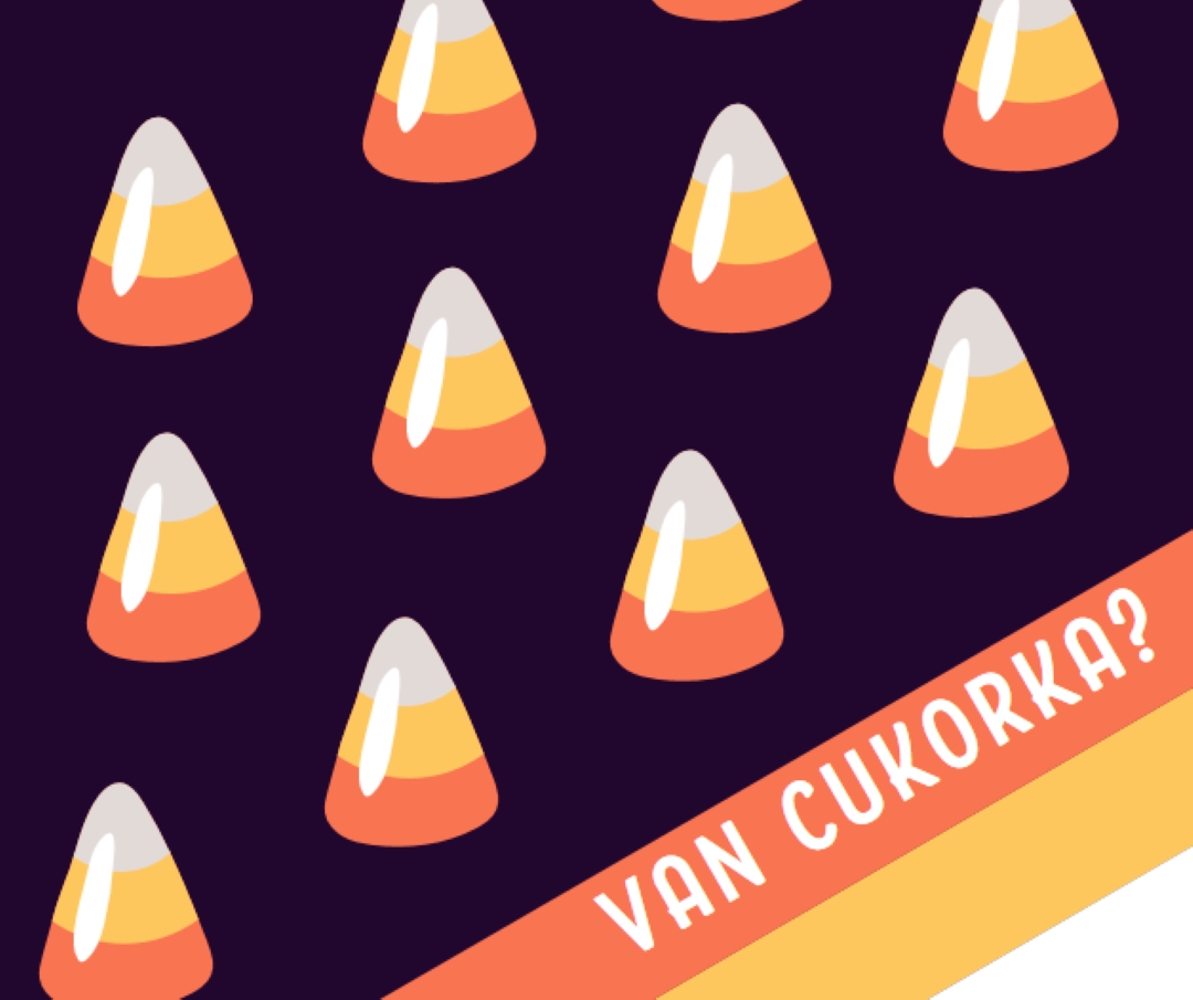 Halloween cukorka kukorica orange whimsical-color-block