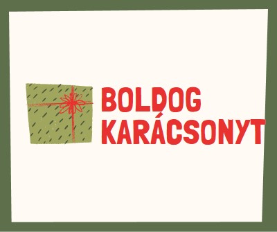 Boldog karácsonyi ajándék white whimsical-color-block