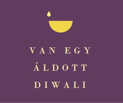 Diwali-áldások purple modern-simple