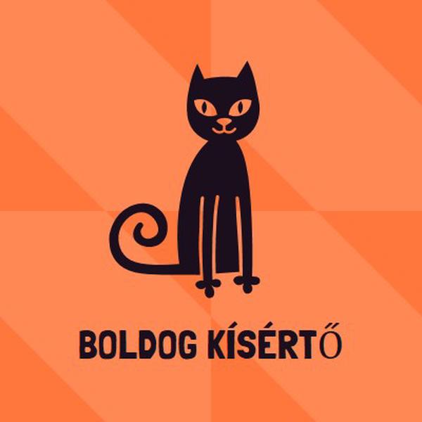 Boldog kísértés orange whimsical-color-block