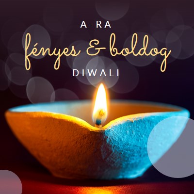 Egy fényes & boldog Diwali black modern-simple