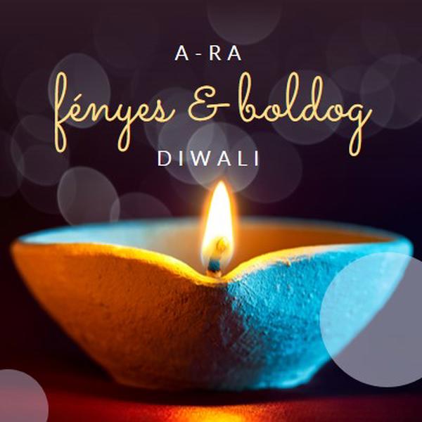 Egy fényes & boldog Diwali black modern-simple