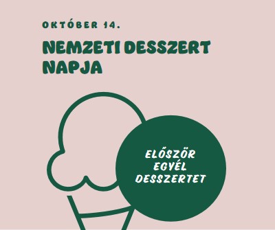 Nemzeti desszert napja pink vintage-retro