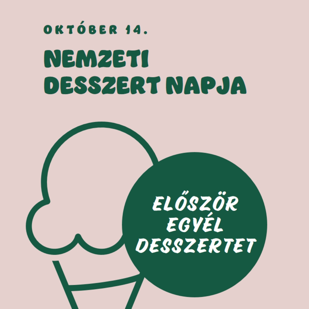 Nemzeti desszert napja pink vintage-retro