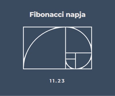 Fibonacci napja blue modern-simple