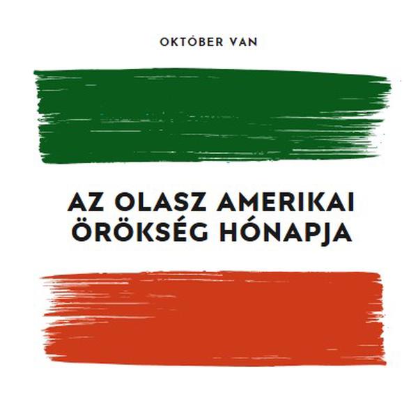 Az olasz-amerikai örökség ünnepe white modern-bold