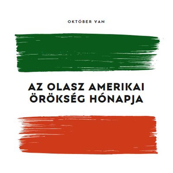 Az olasz-amerikai örökség ünnepe white modern-bold