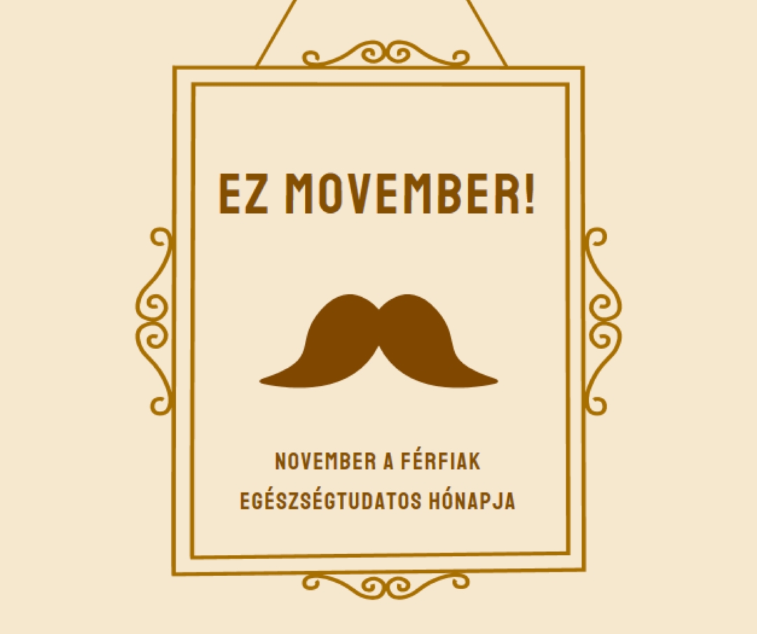 Bajuszok novemberre brown vintage-retro